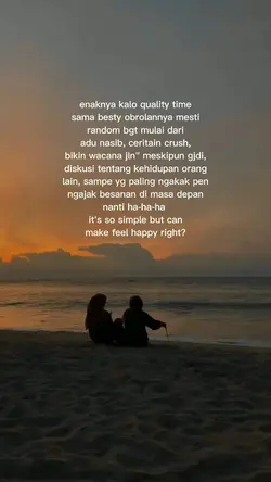 story bareng besty