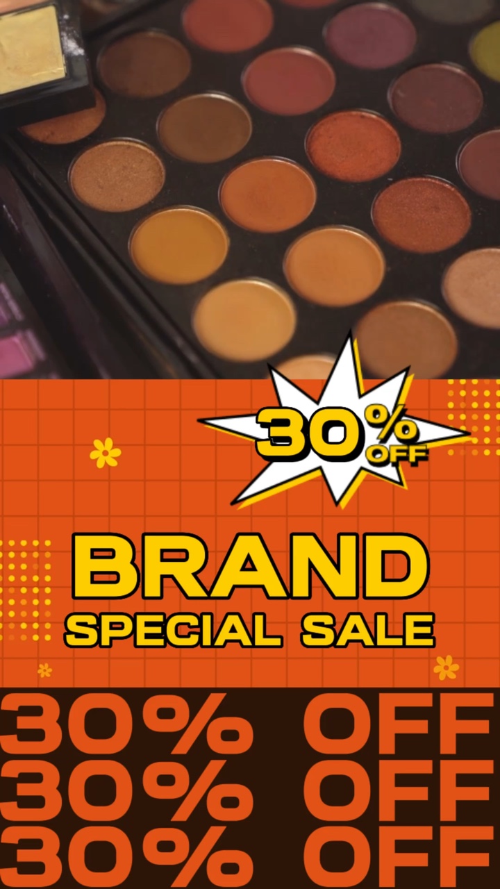 Orange summer sales promotion 