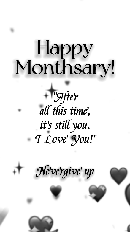 # HappyMonthsary
