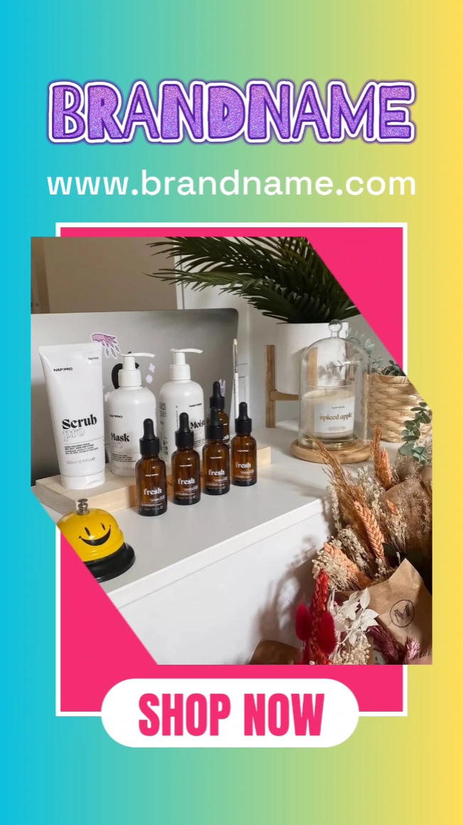 Text Animation, Cosmetics, Fashion Promotion. 