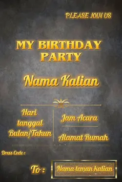 undangan ulang tahun