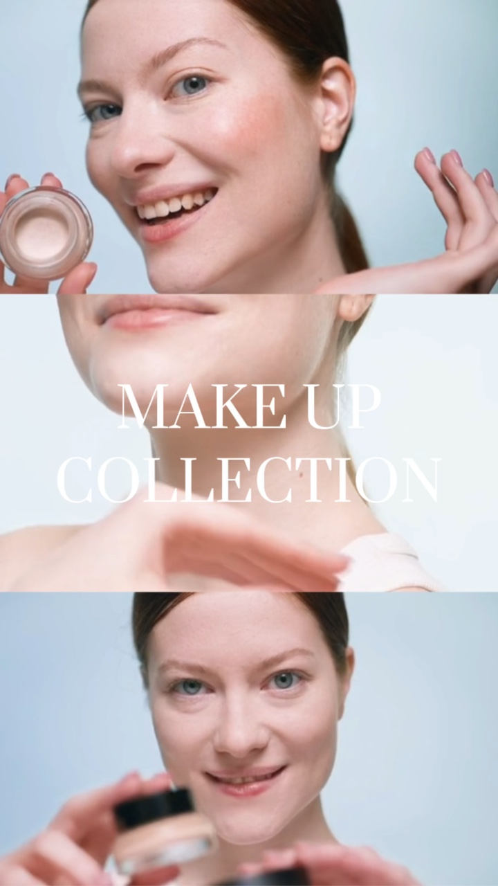 Minimalistische Anzeige von Hautpflegeprodukten