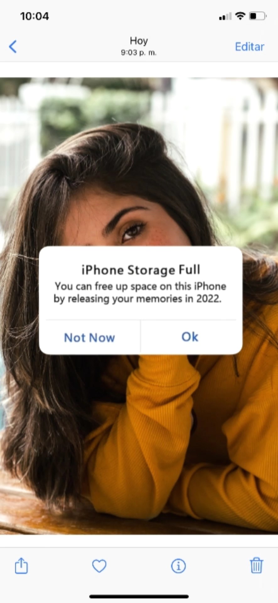 iPhone storage full