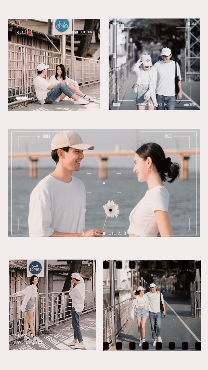 คู่รักโทนสีขาวชมพู🥰