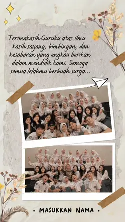 Terimakasih Guruku