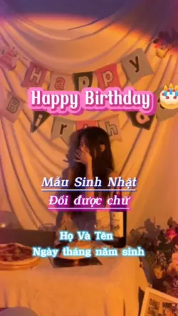 Mẫu sinh nhật