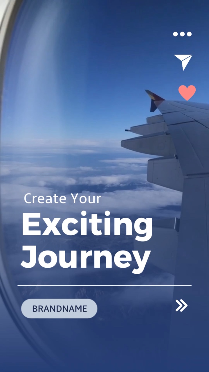 Affichage de voyage de style UI moderne