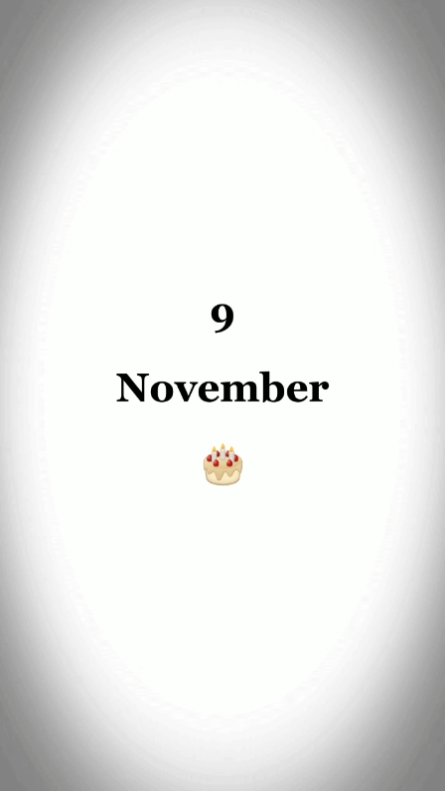 HBD, 9 NOVEMBER