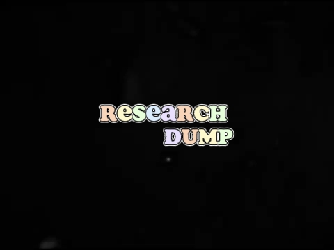 Research Dump