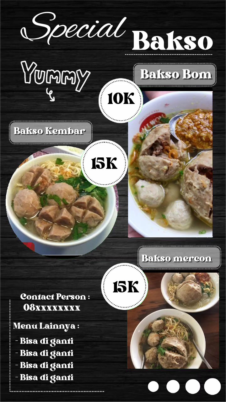 Menu Bakso