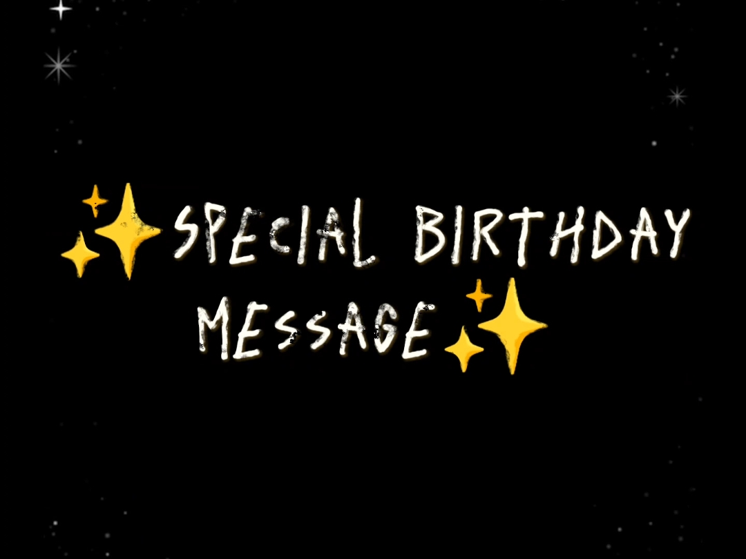 BIRTHDAY TEMPLATE