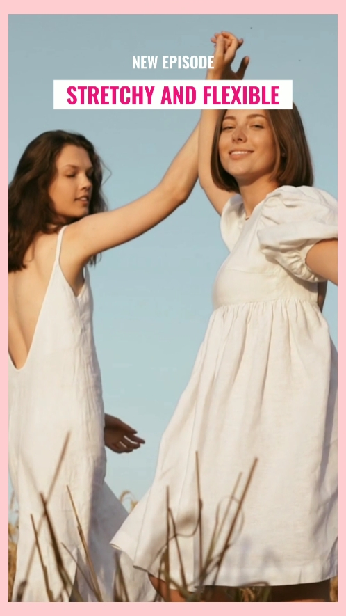 Promotion de vêtements pour filles dans un style pop simple