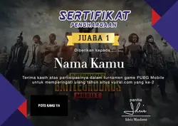 SERTIFIKAT PUBG