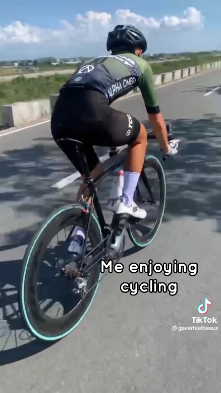 Me enjoying cycling 