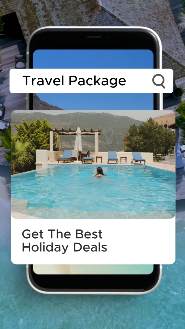 UI Stili ile Seyahat Otel Paketi Promosyonu 