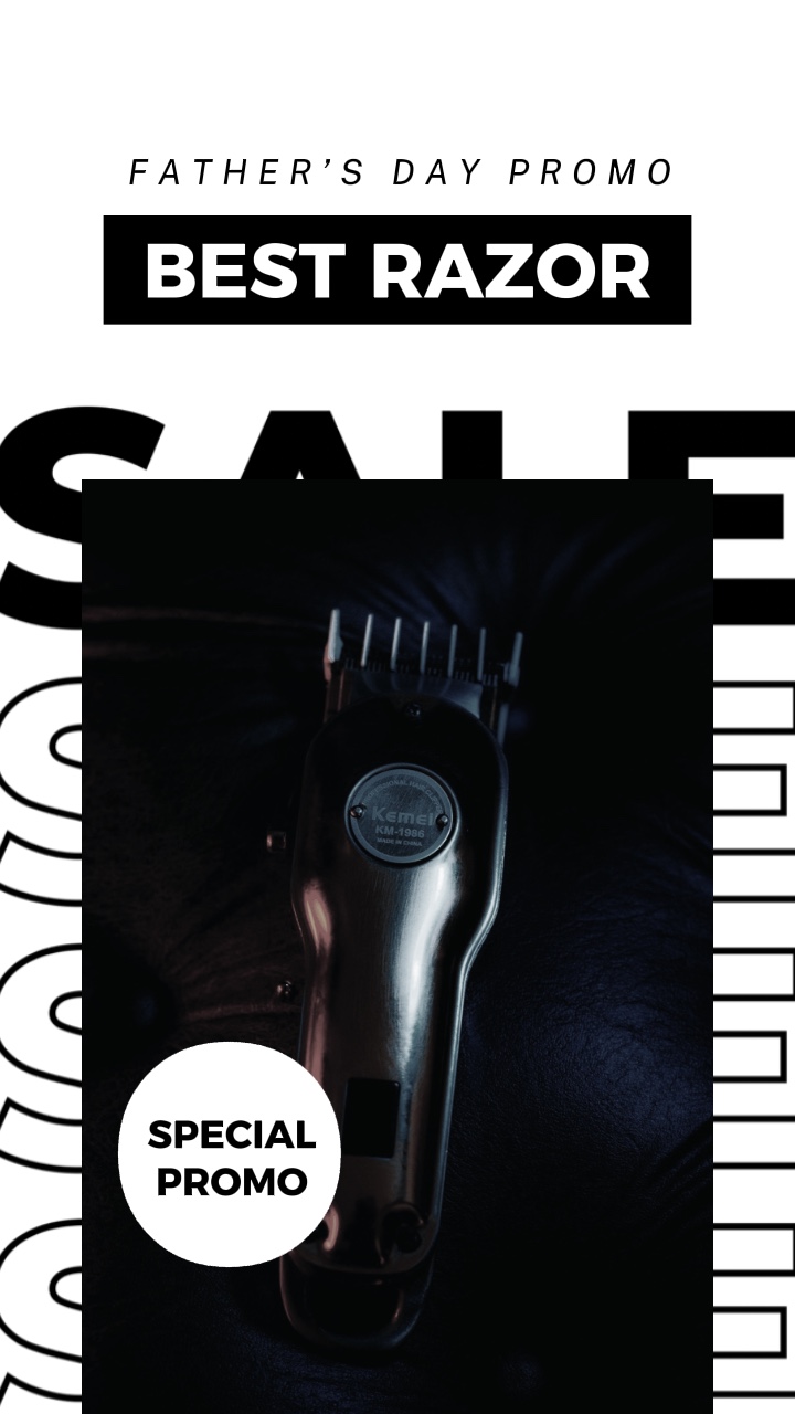 Men’s Razor Father Day Promotion
