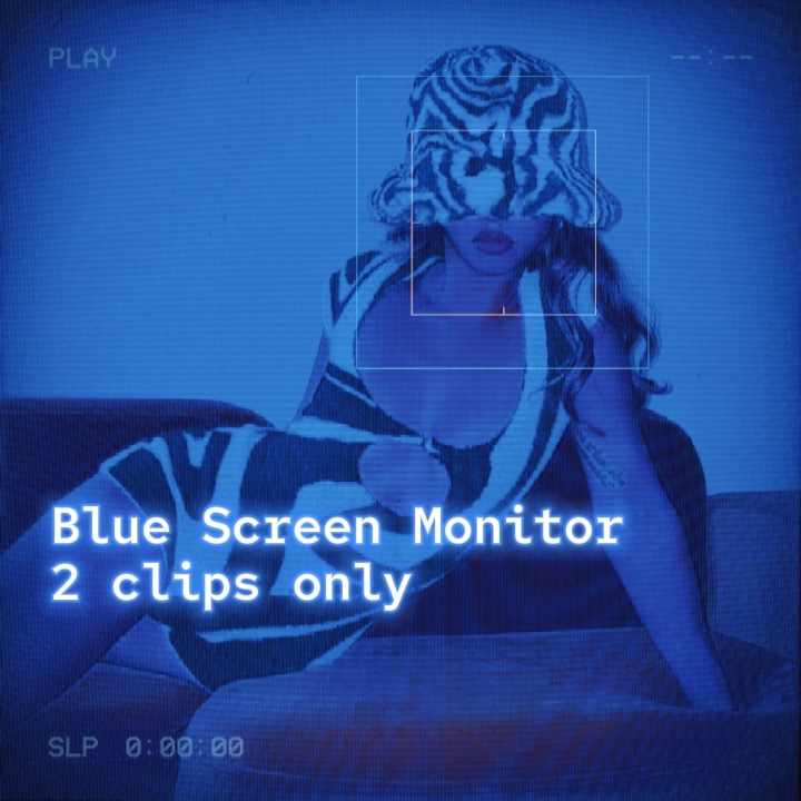 Monitor de pantalla azul 