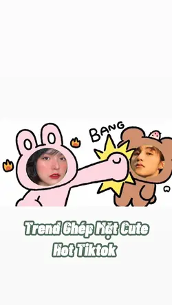 Trend Ghép Mặt Cute
