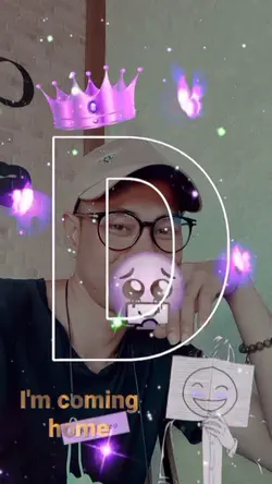 overlay huruf D