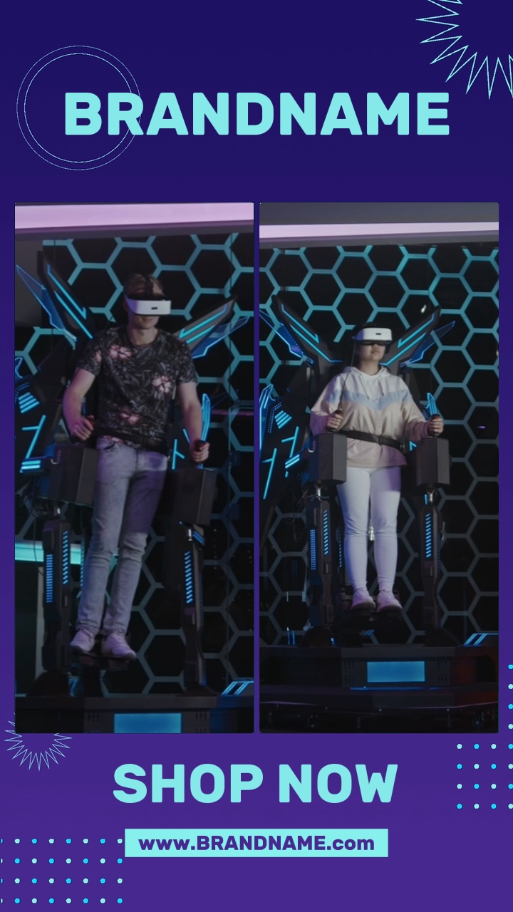 Promoção Futurista de Realidade Virtual