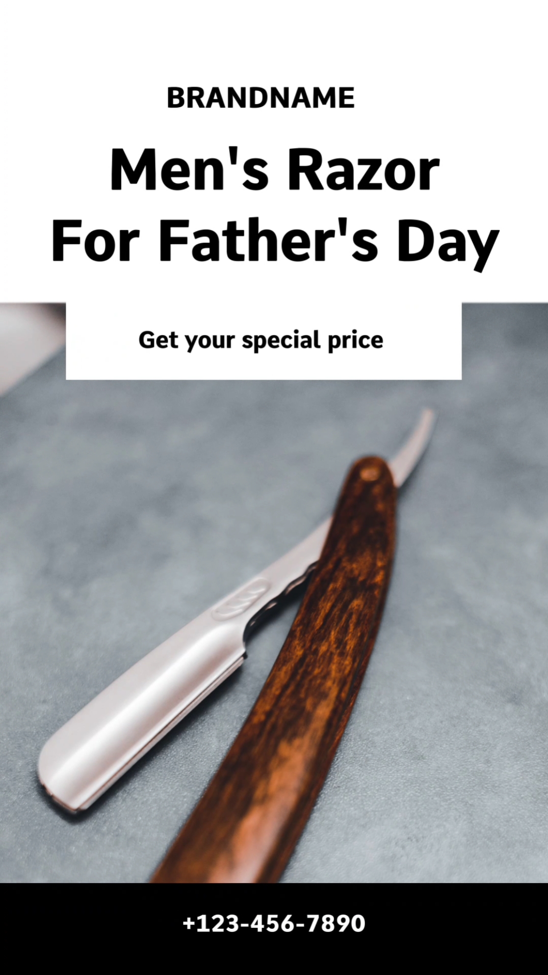 Men's Razor Father's Day Promotion