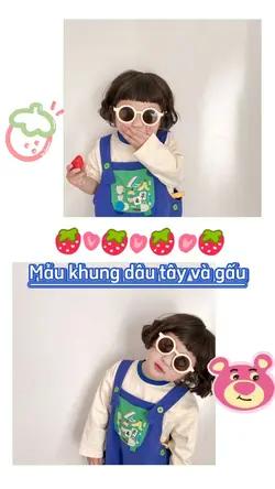 Mẫu khung dâu gấu