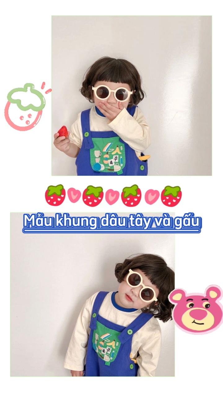 Mẫu khung dâu gấu