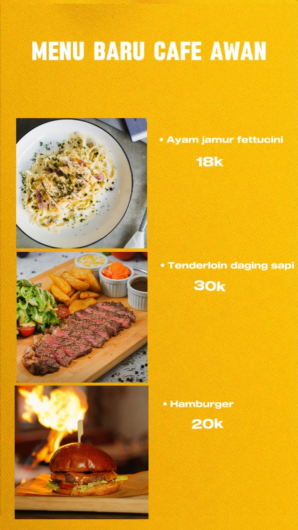 promosi menu baru