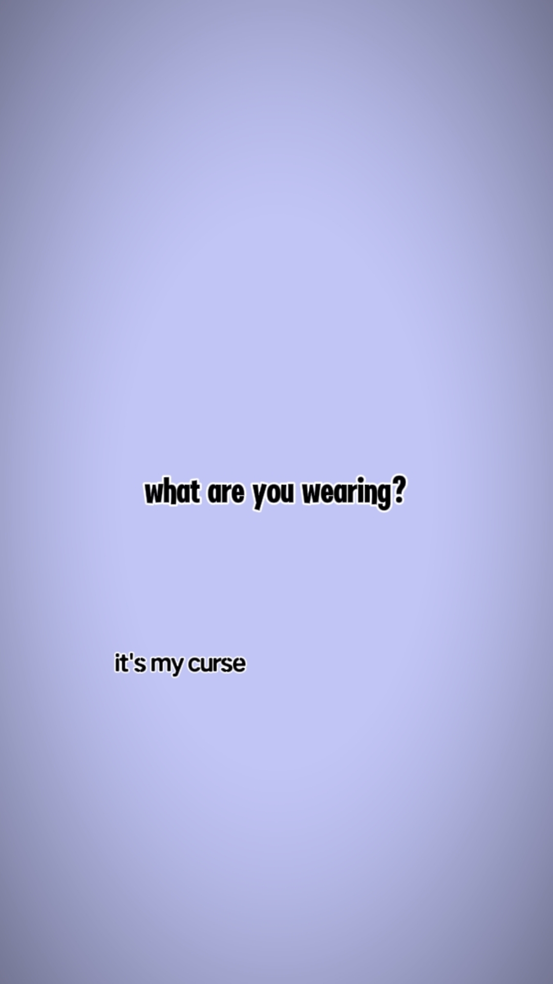 it's my curse