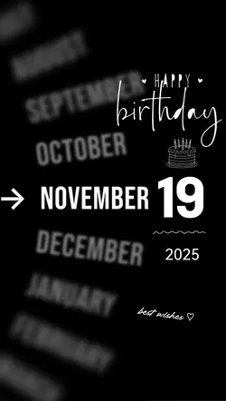 HBD 19 NOVEMBER 2025
