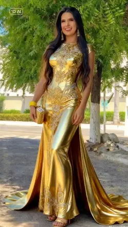 Gold dress