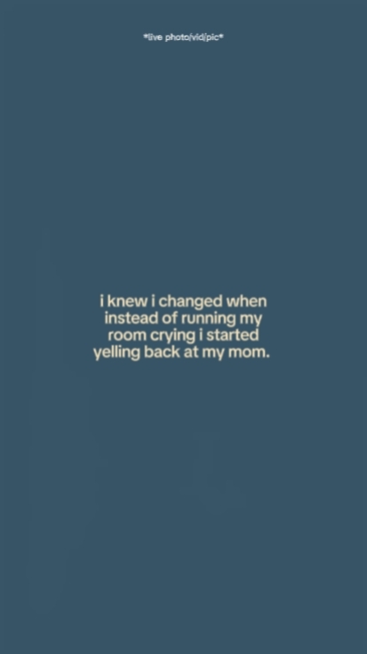 at my mom