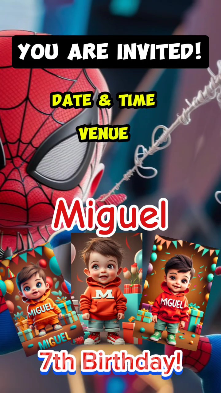 invitation 2 spidey