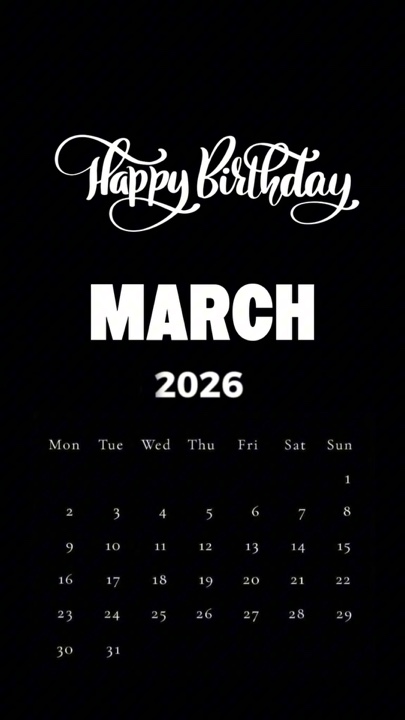 ANNIVERSAIRE DE MARS