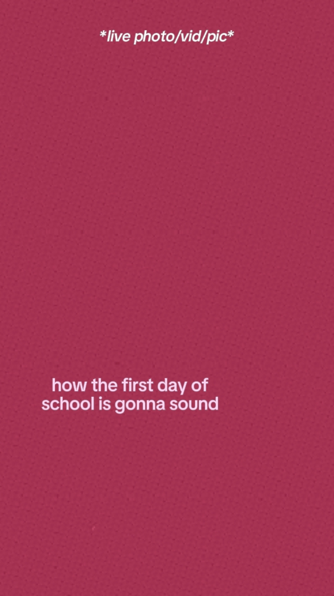 Premier jour d'école.