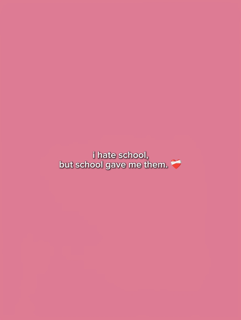 I hate school but