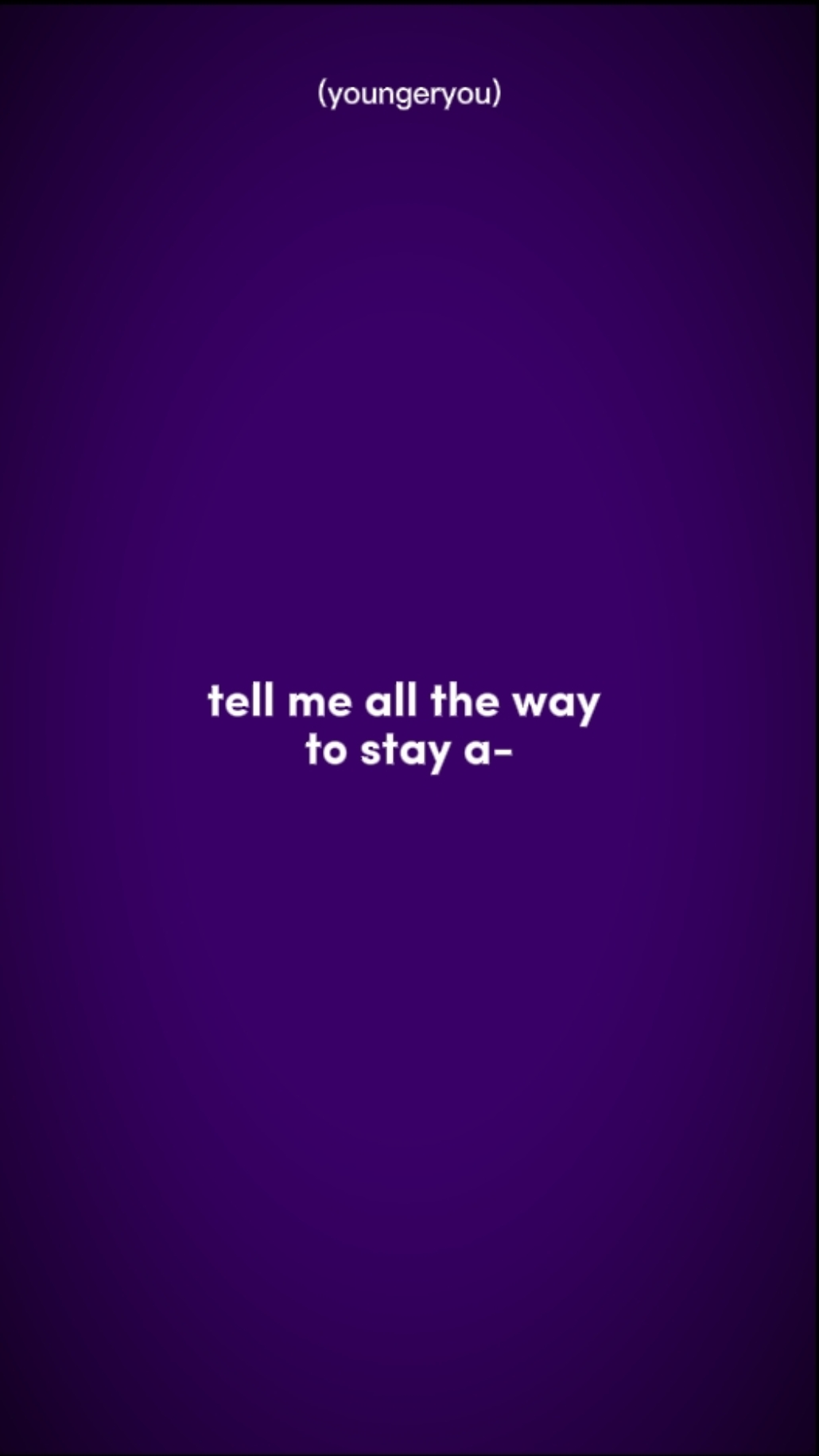tellMeToStayAway