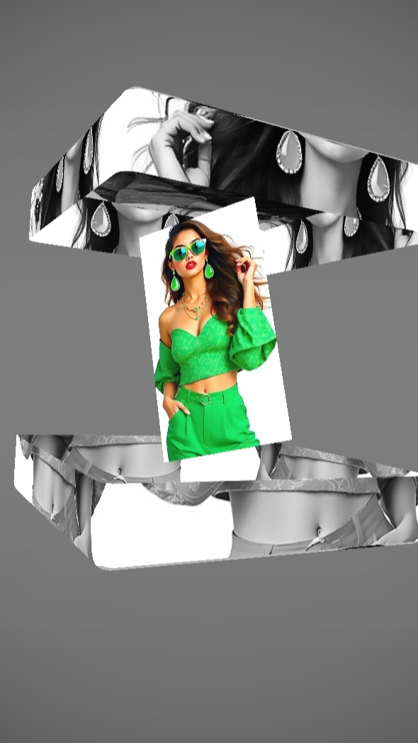 Imagen verde de tendencia 