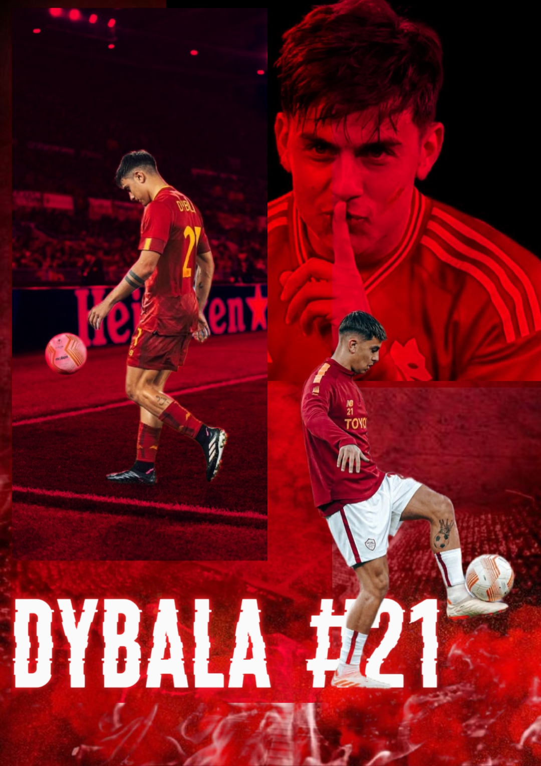 SEPAK BOLA POSTER MERAH 