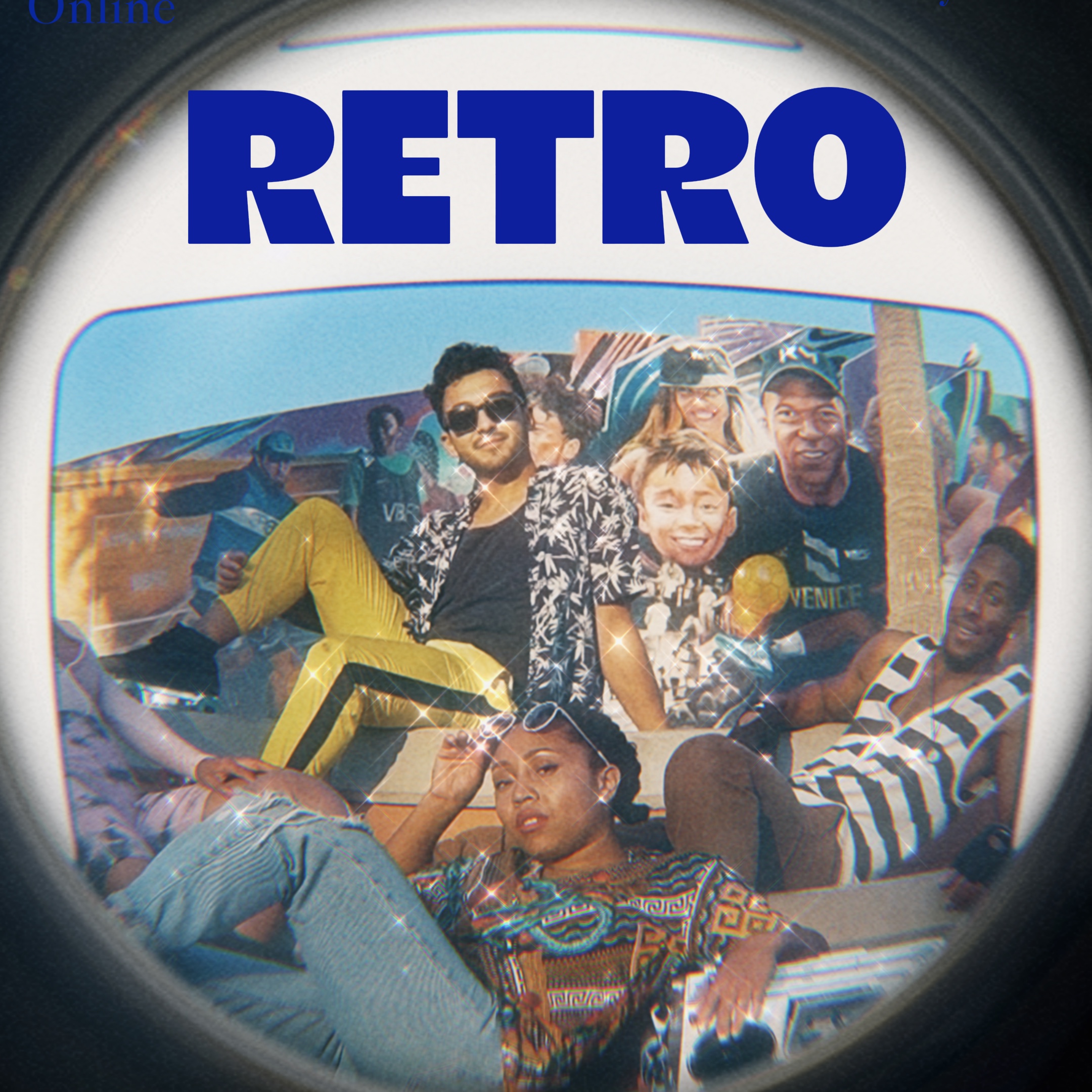 Retro balıkgözü şablonu