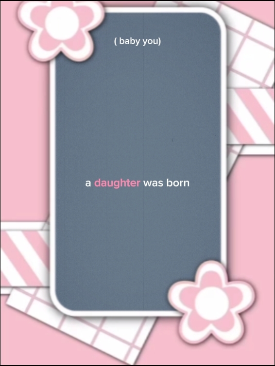 Eine Tochter wurde geboren 