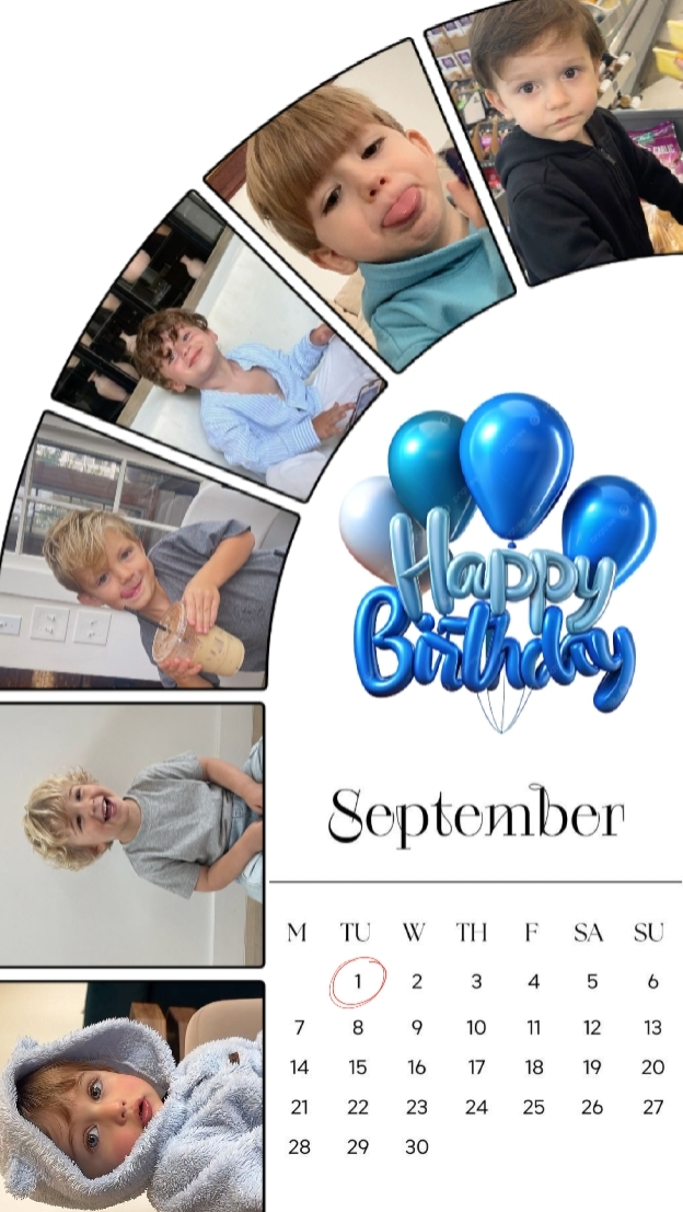 BDAY SON 1 SEPTEMBER