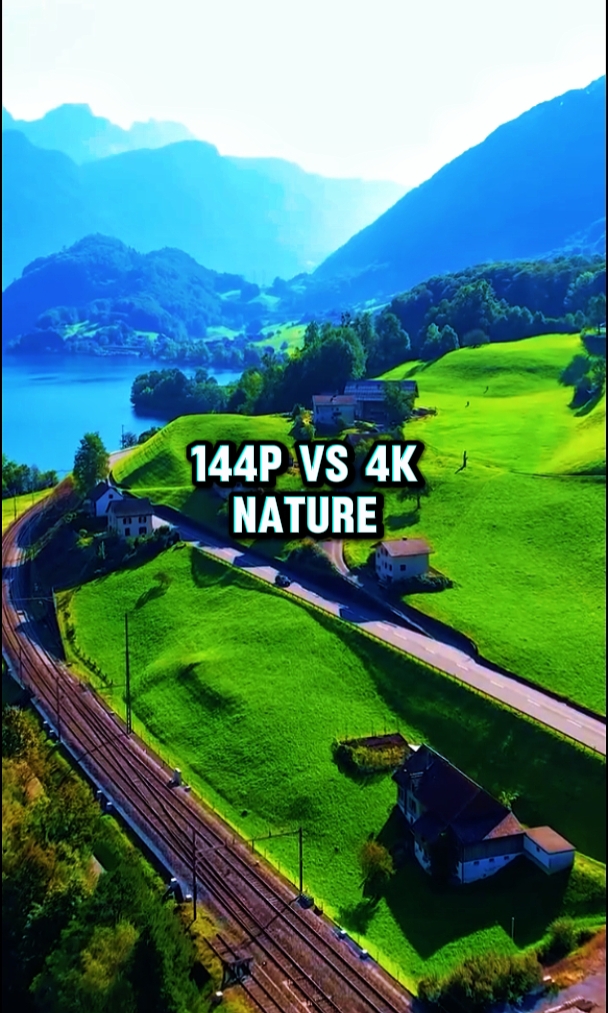 144p vs 4k Nature
