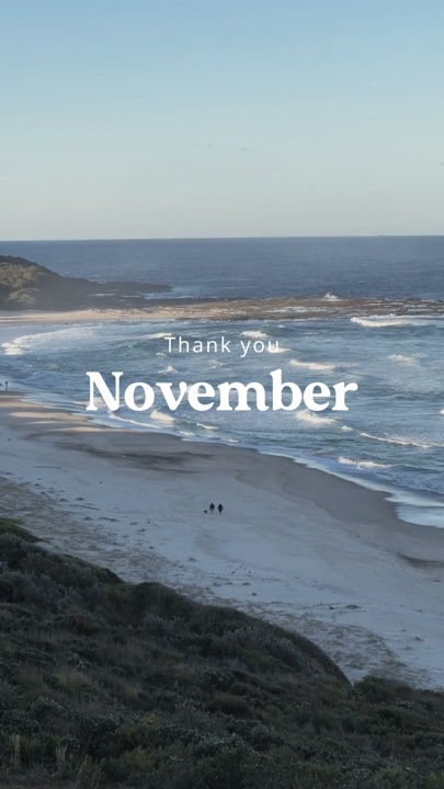 Thankyou November