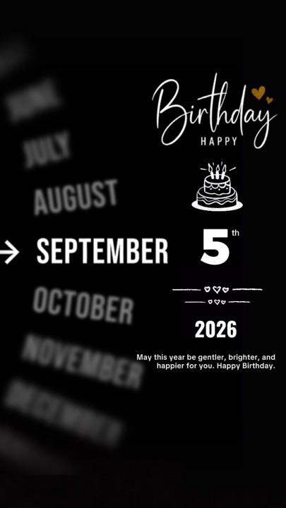 BIRTHDAY 5 SEPTEMBER