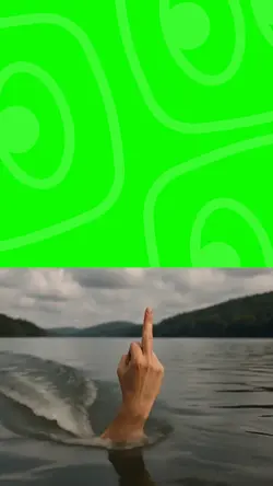 Middle finger screen