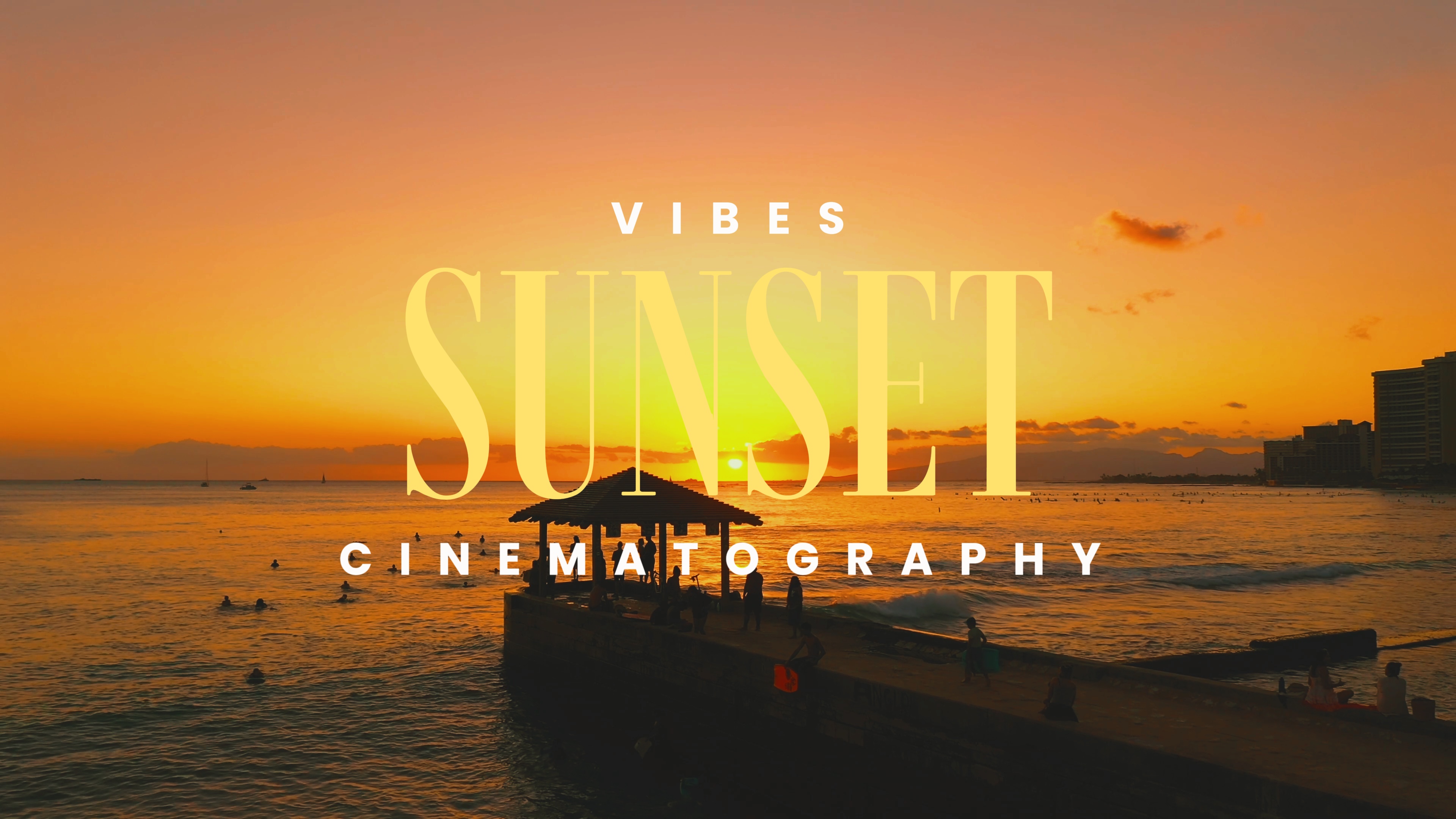Cinéma au coucher du soleil