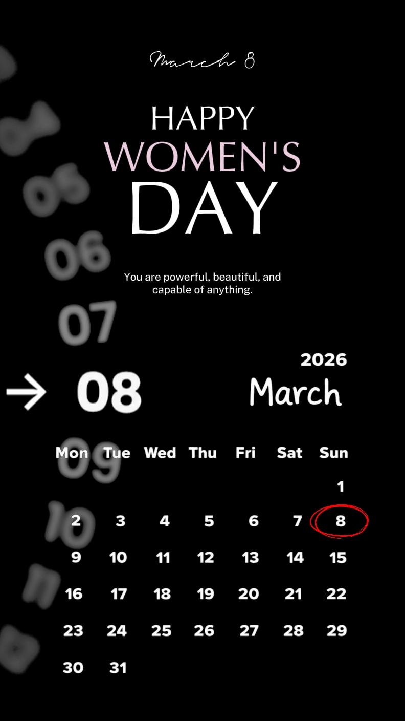 Feliz día de la mujer