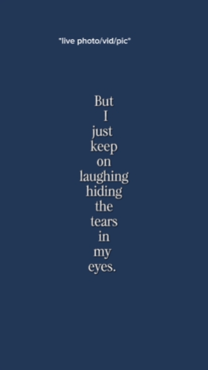 but I just keep
