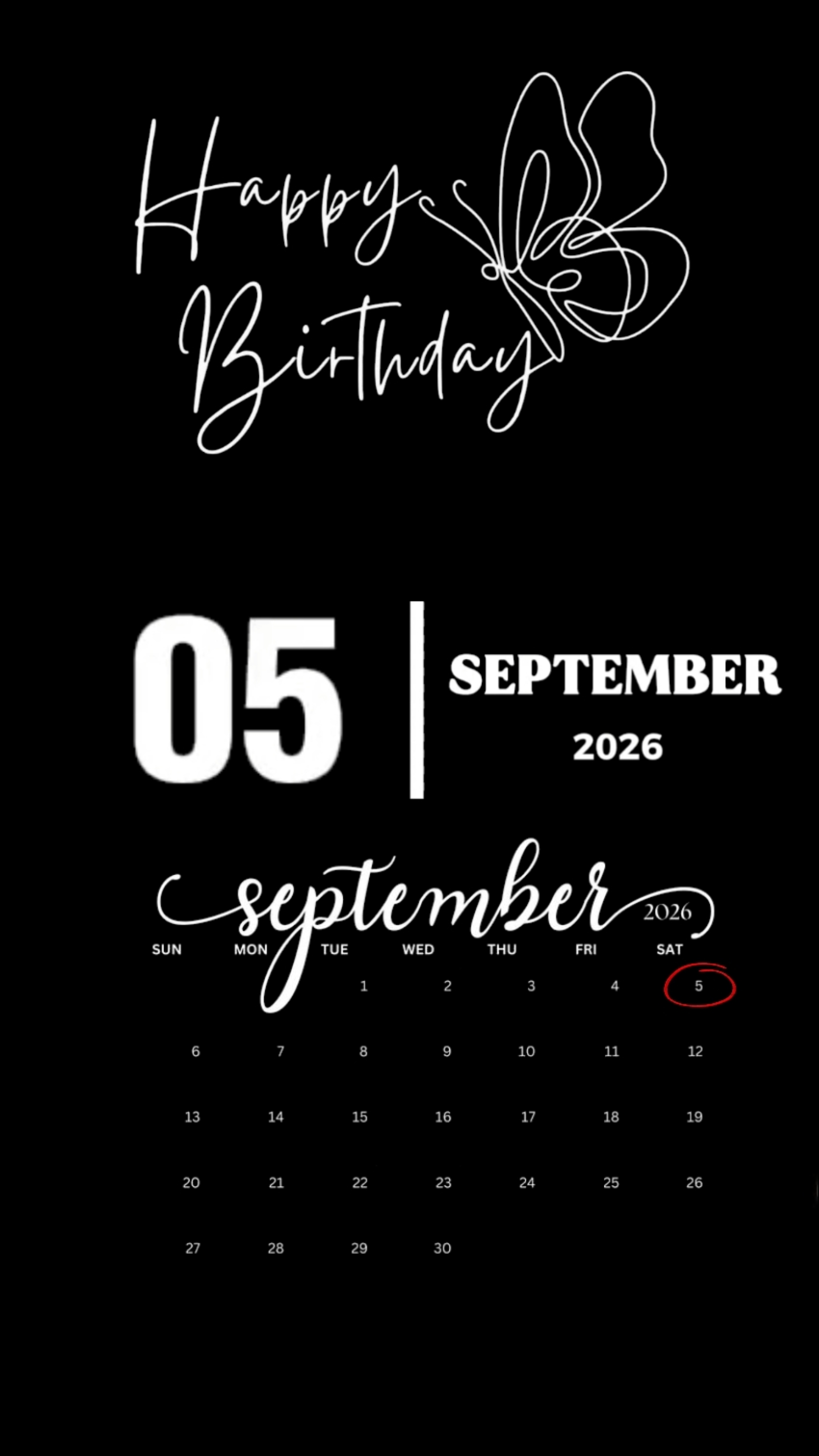 HBD 05 SEPTEMBER 
